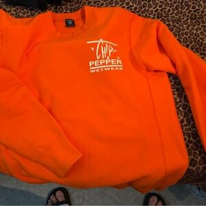 Chip & Pepper Vibrant Orange Crewneck Sweater